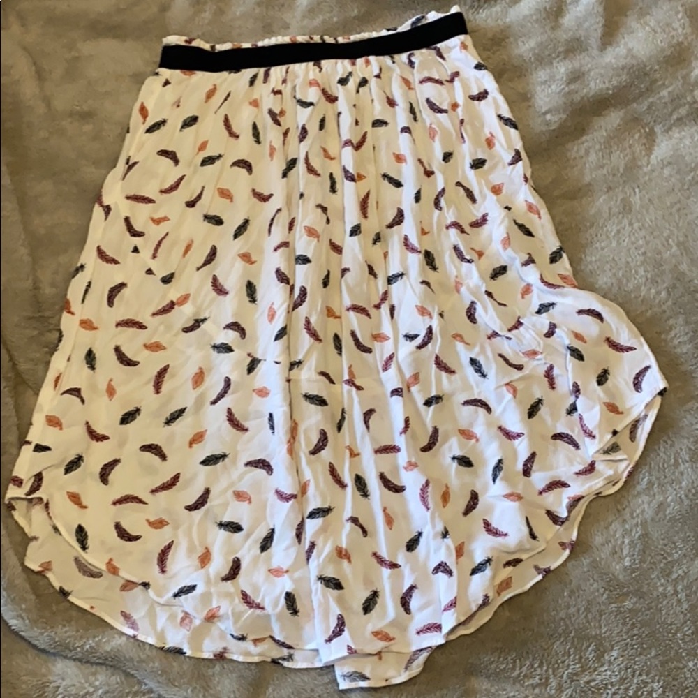 H&M Feather Asymmetrical Skirt